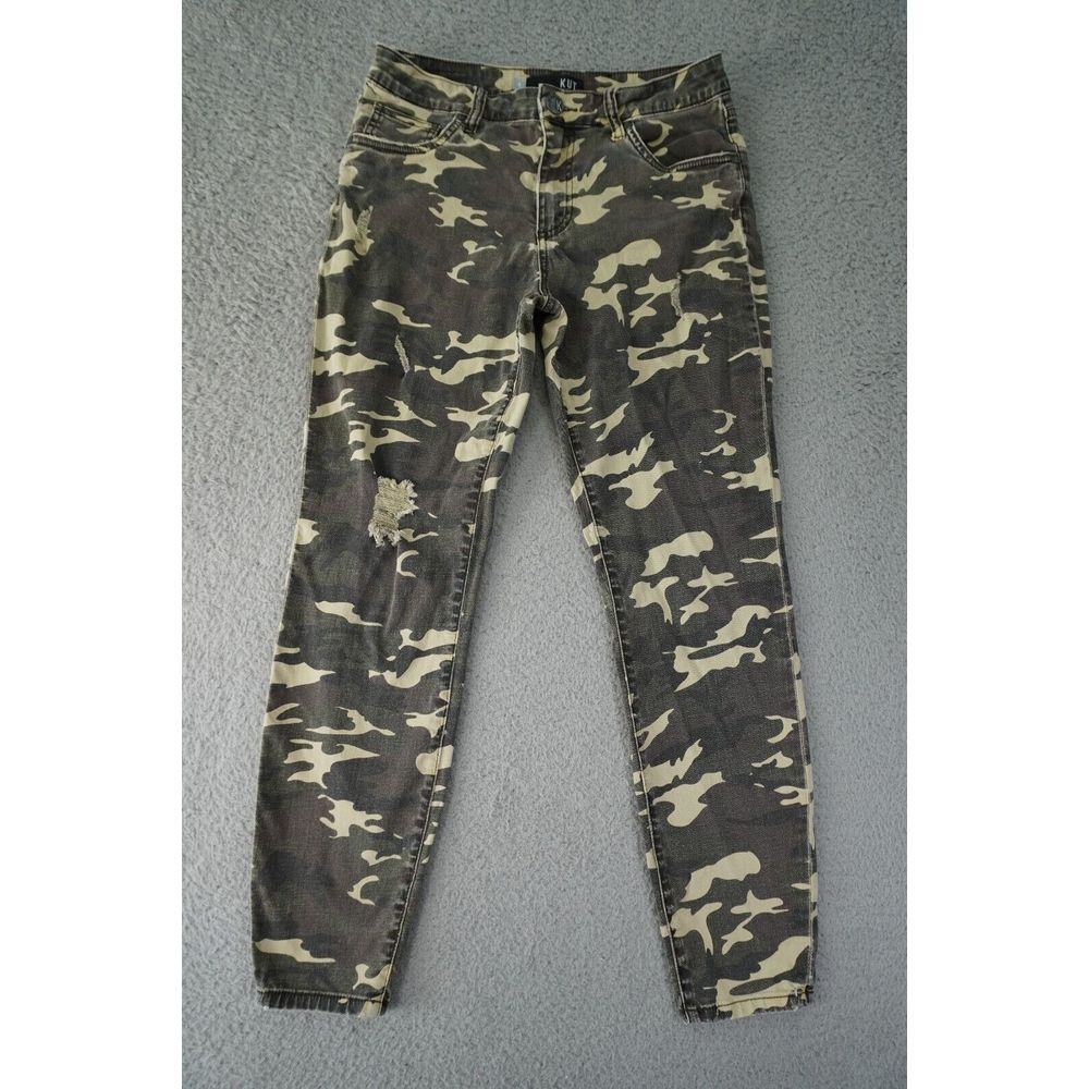 Kut From The Kloth Jeans Womens 4 Camo Connie High Rise Ankle Skinny‎ Denim